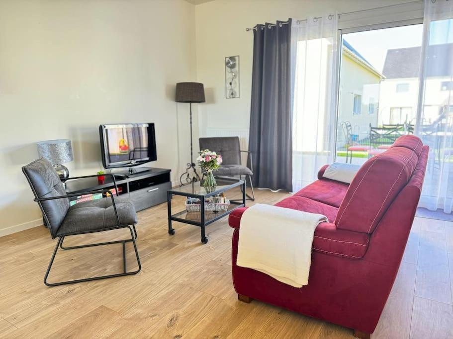 Vakantiehuis La Maison Bleue - Plain-pied Proche Plages Et Caen