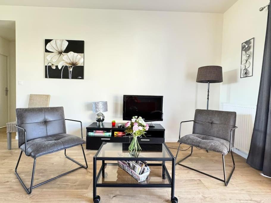 La Maison Bleue - Plain-pied Proche Plages Et Caen Hébergement de vacances *